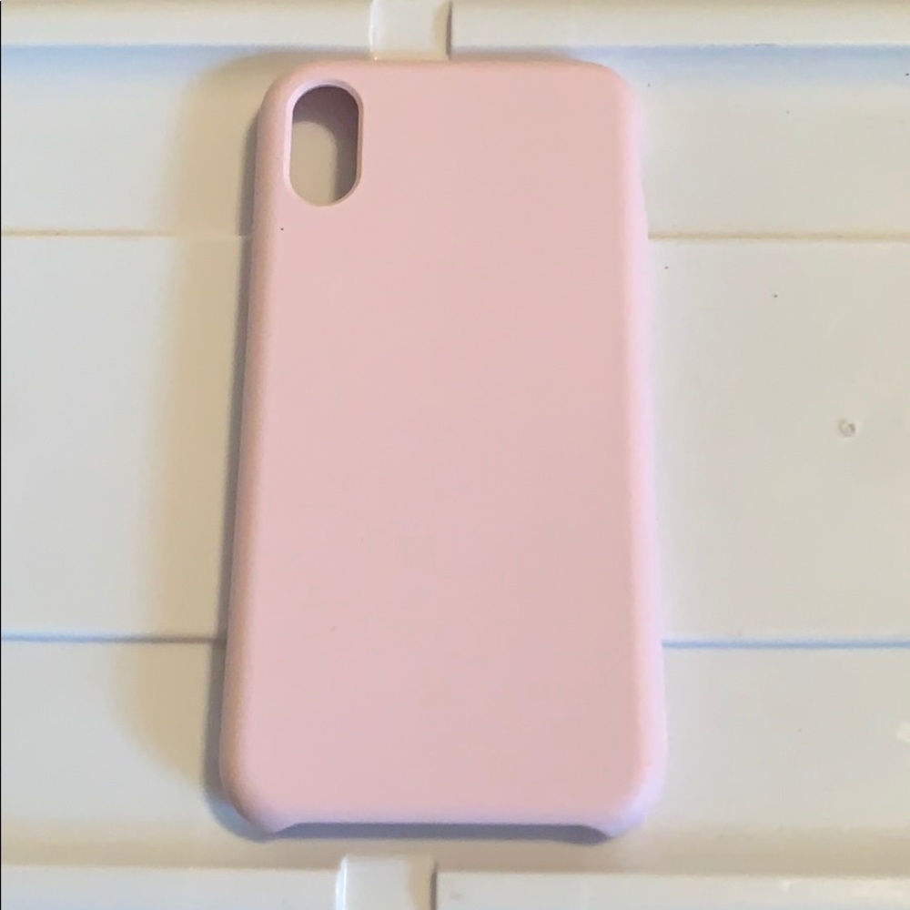 Pink Silicon iPhone X Case